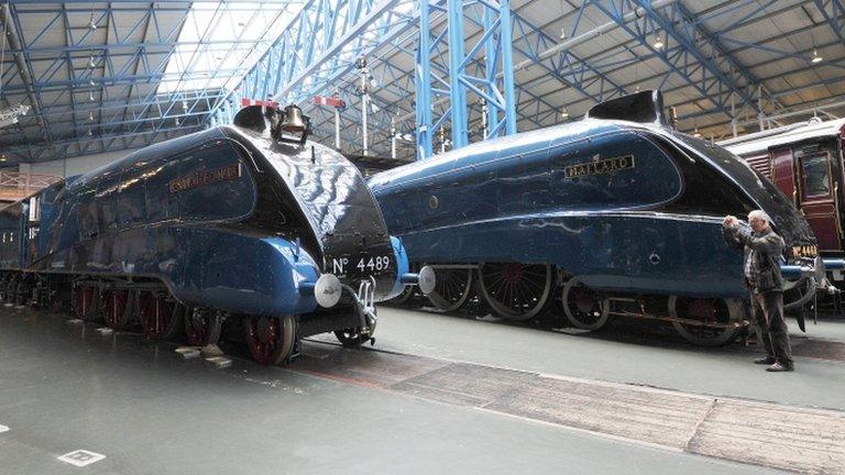 Dominion of Canada and Mallard at the National Railway Museum