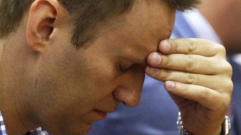 Russian protest leader Alexei Navalny attends a court hearing in Kirov, July 18, 2013.