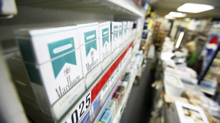 Menthol cigarettes on a shop shelf, file picture