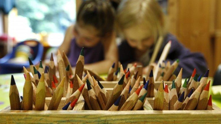 Nursery school children