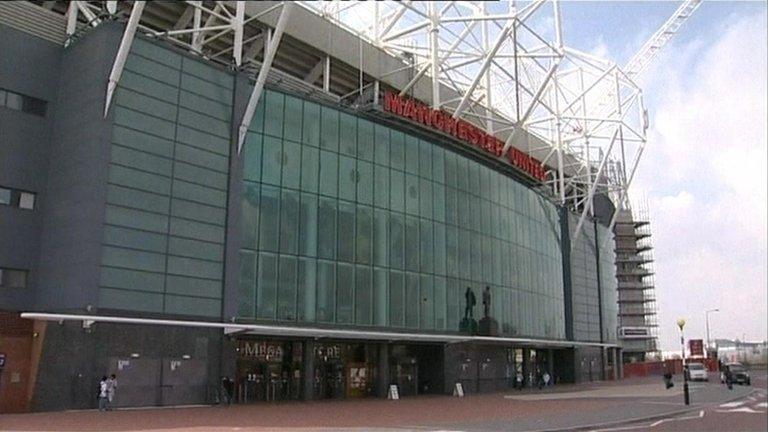 Manchester United's ground at Old Trafford