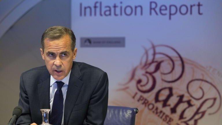 Mark Carney presenting the Inflation Report