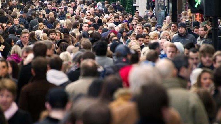 Crowds of people