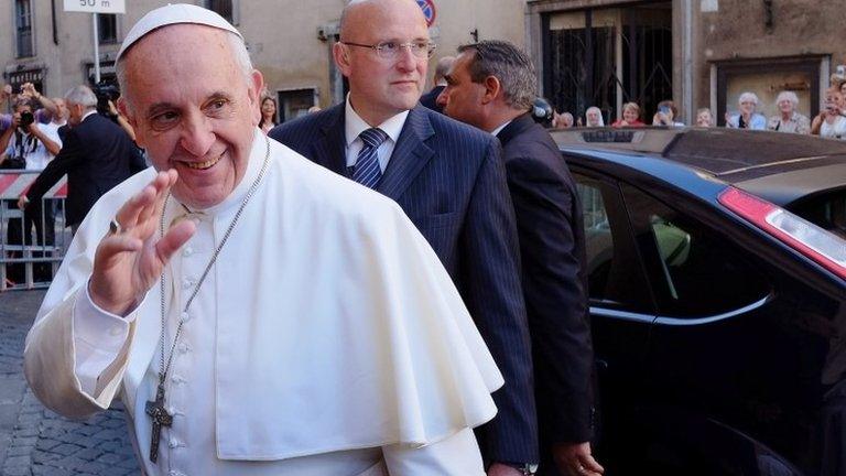 Pope Francis in Rome, 31 July