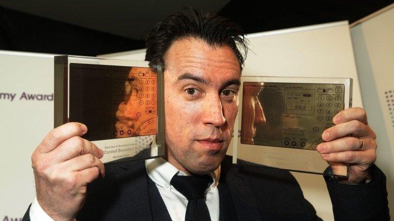 Christian O'Connell with his 2013 Sony Awards