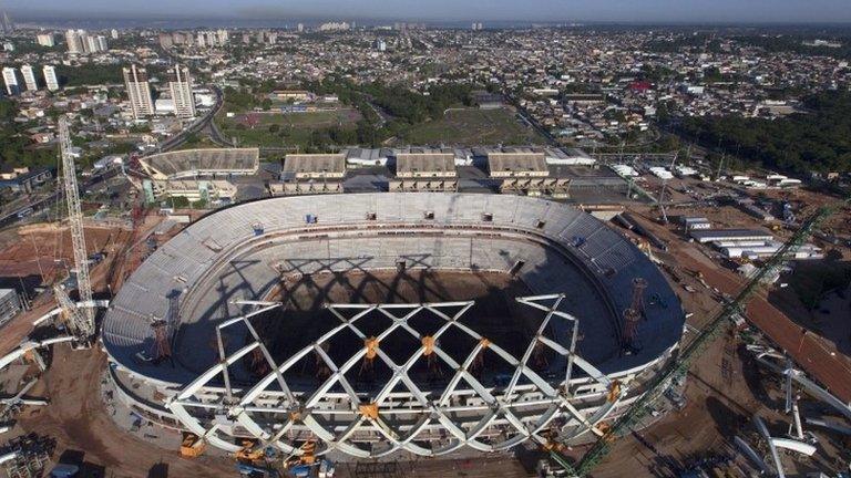 Arena da Amazonia, Manaus 2 Aug 13