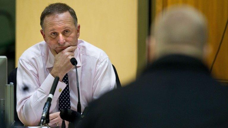 New Zealand Prime Minister John Key at Bowen House in Wellington on 3 July 2013