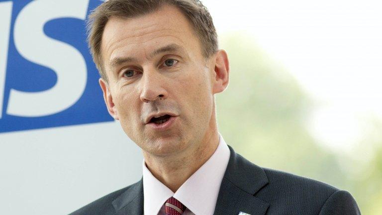 Health Secretary Jeremy Hunt