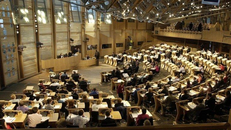 Scottish Parliament chamber