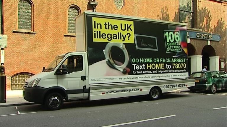 Home Office 'go home' van