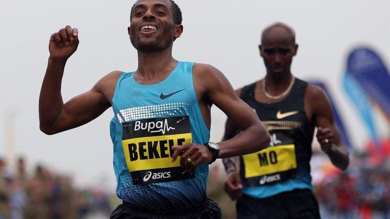 Kenenisa Bekele beats Mo Farah in the Great North Run