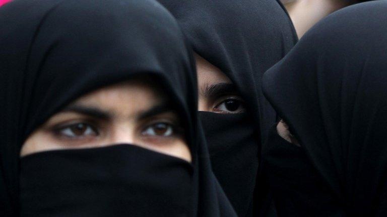 Women wearing Muslim veil