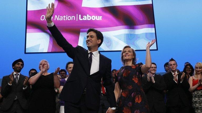 Ed Miliband and wife Justine