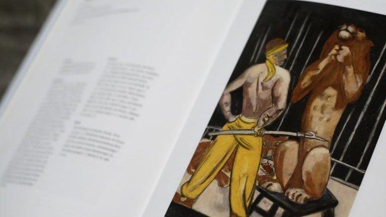 Max Beckerman painting displayed in Cologne auction house, 4 November 2013