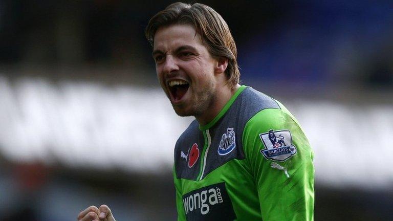 Newcastle goalkeeper Tim Krul