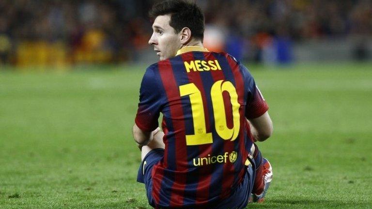 Barcelona forward Lionel Messi