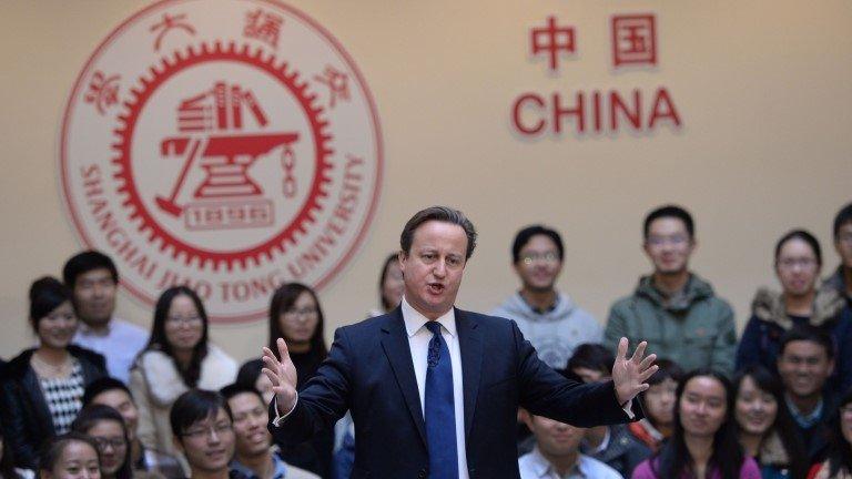 David Cameron at Shanghai University