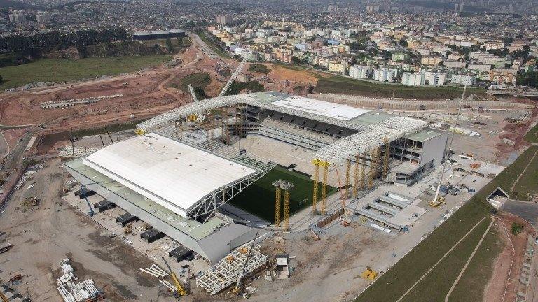 The new Arena Corinthians, or Itaquerao, on 3 Dec 2013