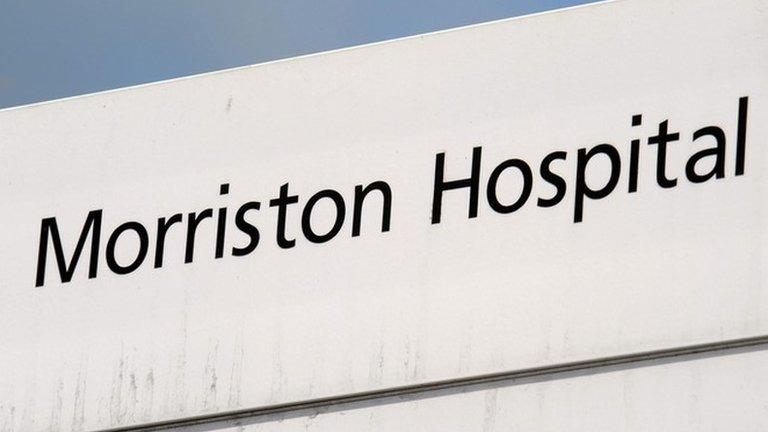 Morriston Hospital sign