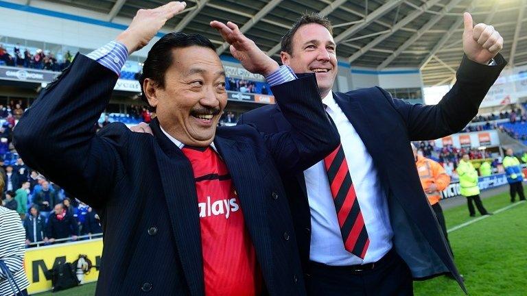 Vincent Tan and Malky Mackay