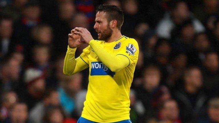 Newcastle midfielder Yohan Cabaye