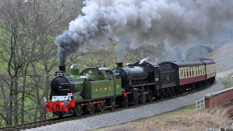 A train on the NYMR