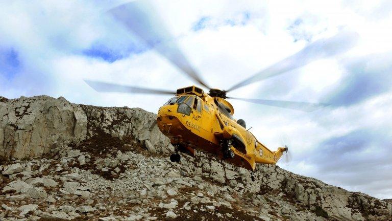 Rescue training at Holyhead Mountain