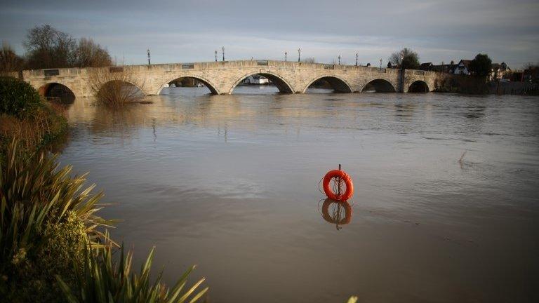 Flooding in Chertsey