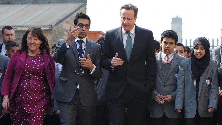 Sajid Raza with David Cameron