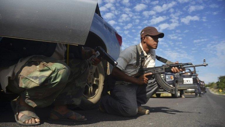 Vigilantes in Michoacan