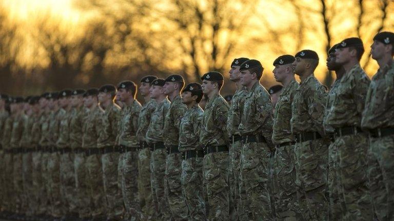 Members of 4th Battalion The Rifles