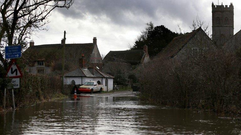 Flooding in Muchelney