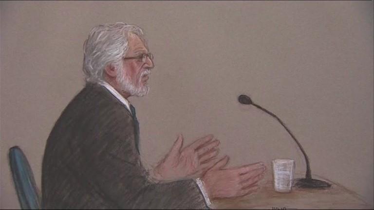 Court sketch of Dave Lee Travis (27/1/14)