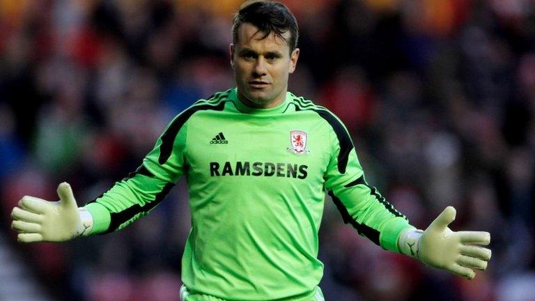 Middlesbrough keeper Shay Given