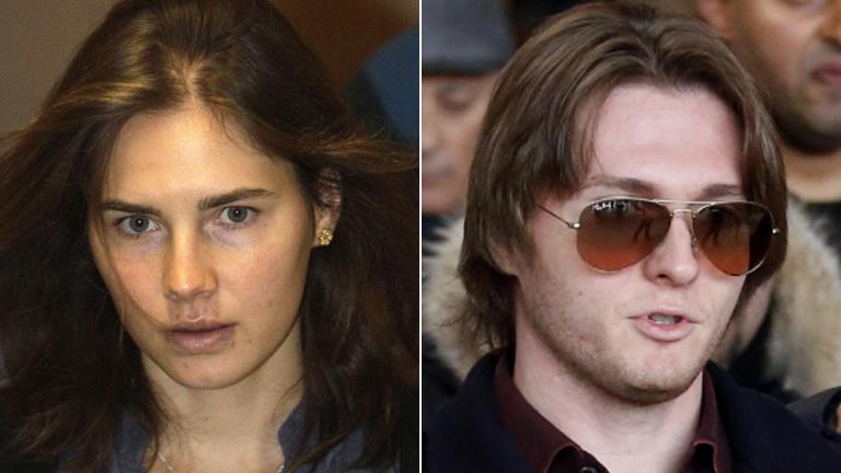 Amanda Knox and Raffaele Sollecito (file images)