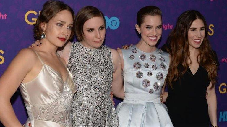 Girls stars Jemima Kirke, Lena Dunham, Allison Williams and Zosia Mamet