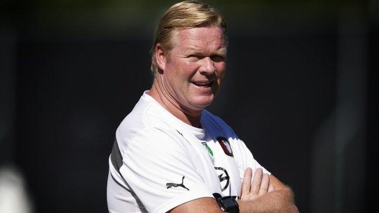 Feyenoord's Dutch coach Ronald Koeman