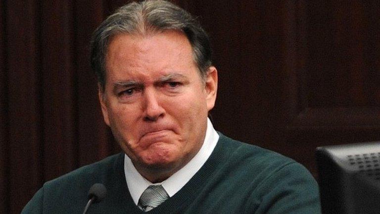 Michael Dunn testifies in Jacksonville, Florida on 11 February 2014