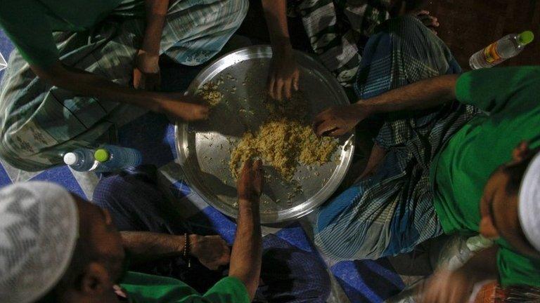 File photo: Rohingya Muslims at an immigration detention centre in Thailand's Kanchanaburi province, 10 July 2013