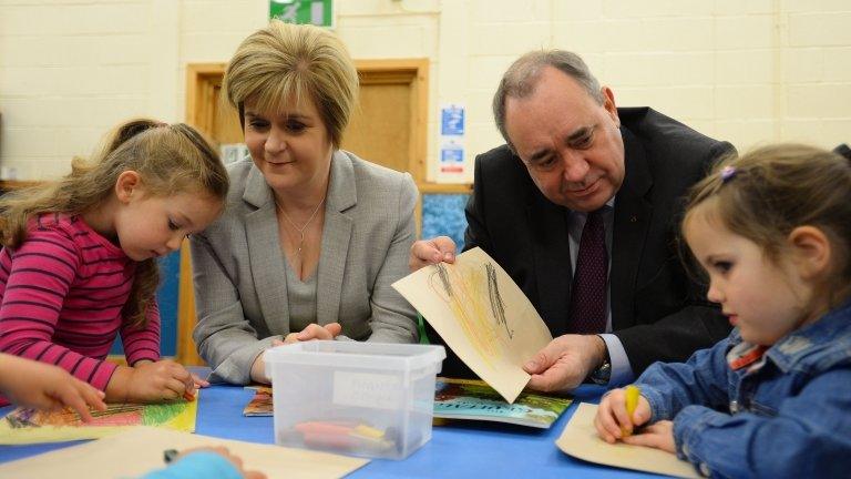 Nicola Sturgeon and Alex Salmond