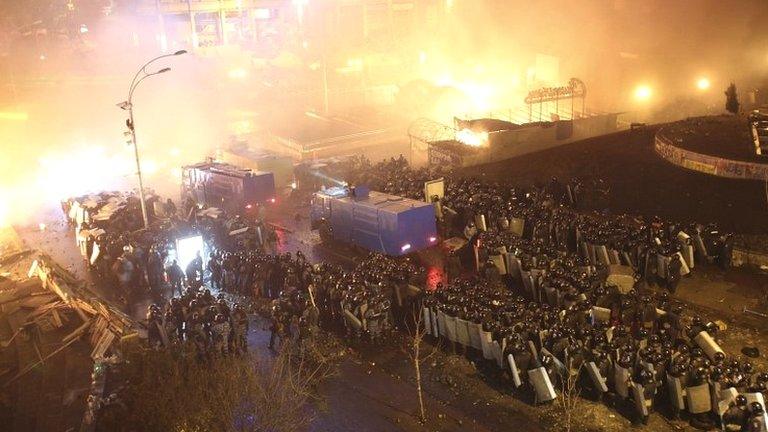 Violence in Kiev