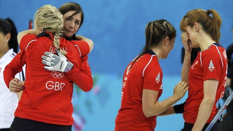GB celebrate winning curling bronze