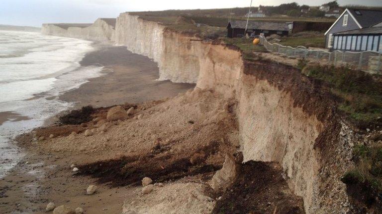 Erosion at Birling Gap in East Sussex