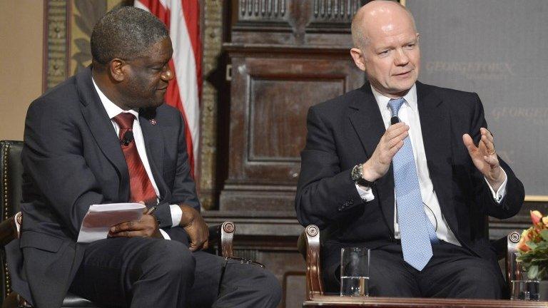 William Hague at Georgetown University, Washington