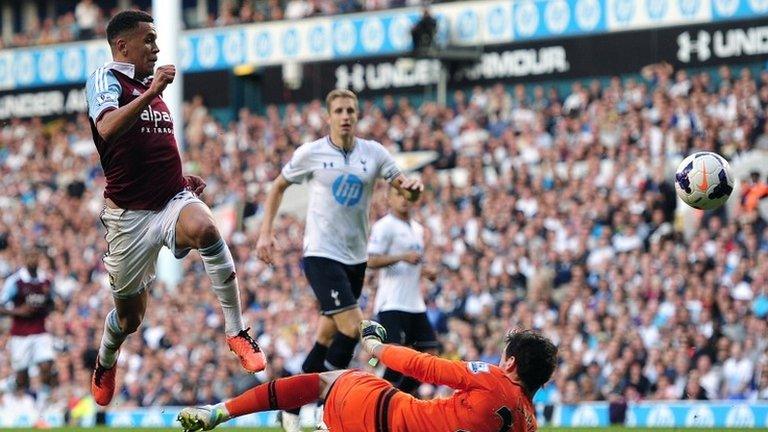 Tottenham Hotspur and West Ham United on 6 October