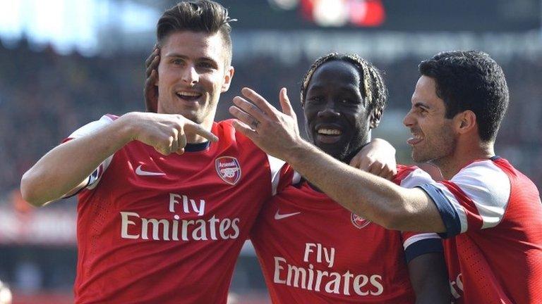 Arsenal celebrate