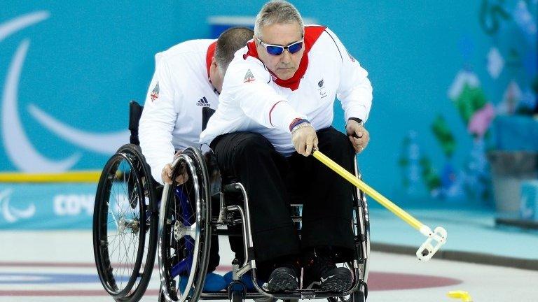 GB curler Jim Gault delivers a stone