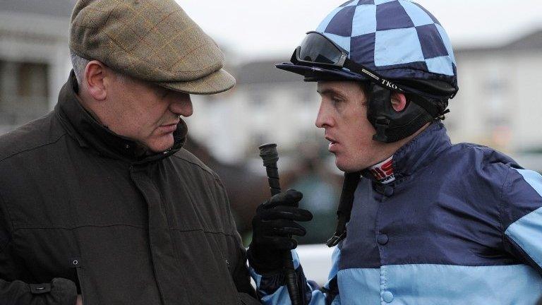 Trainer Donald McCain & jockey Jason Maguire