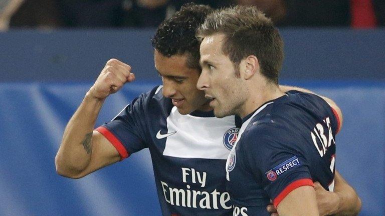 Marquinhos and Yohan Cabaye