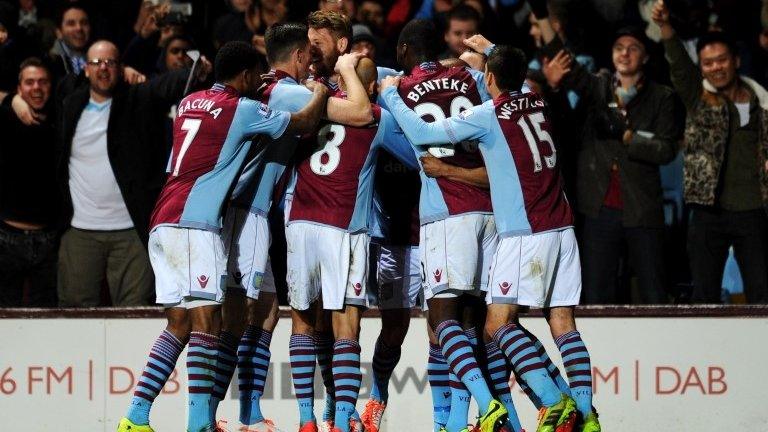 Aston Villa celebrate